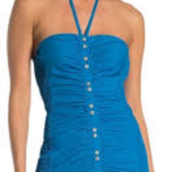 NWT Free People Bali Babe Blue Dress - Picture 5 of 9